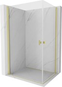 Mexen Mist-B Duo kabina prysznicowa uchylna 85 x 70 cm, transparent, złota szczotkowana - 8A2-085-070-55-00