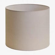 Arlina Abażur Do Lampy Z Tkaniny Jasnoszary Taupe & Ø50 Cm - ↑40 Cm - Sklum