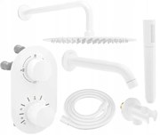 Mexen Kai DR70 zestaw wannowo-prysznicowy podtynkowy z deszczownicą 30 cm, biały - 77602DR70301-20