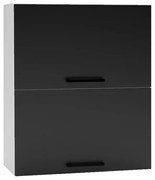 Szafka kuchenna wisząca 60 DENIS W60 GRF/2 czarna mat STOLKAR