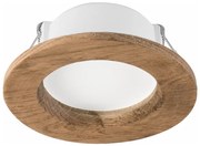 LED oprawa sufitowa WOODY SPOT LED/5,5W/230V 4000K orzech Ø10 cm