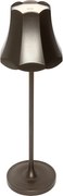 Lampa stołowa retro ciemny brąz akumulatorowa IP44 - Granny