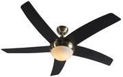 Wentylator sufitowy z lampa i pilotem złoty z pilotem - Cool Nowoczesny Oswietlenie wewnetrzne