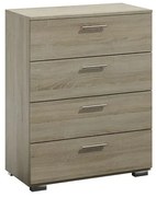 Komoda z 4 szufladami dąb sonoma H1-H73