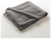 Szary polarowy koc 180x220 cm Curly Wooly – douceur d'intérieur