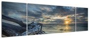 Obraz morza o zachodzie słońca (170x50 cm)