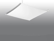 Plafon LUNA 4 tkaninowy biały SOLLUX  LIGHTING
