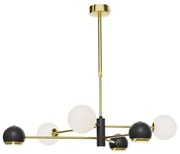 Jupiter 1965 - Żyrandol MOKA 3xGU10/10W/230V + 3xG9/10W/230V złoty/czarny/biały