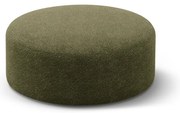 Zielony puf z materiału bouclé Dia – Micadoni