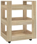 Drewniany wózek kuchenny dąb sonoma W0-P33