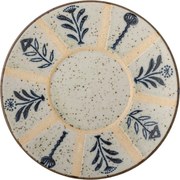 Jasnoniebiesko-kremowy kamionkowy talerz deserowy ø 16 cm Leonie – Bloomingville