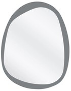 Lustro ścienne, podświetlane srebrne/niebieskie 80/60 cm PLAZA