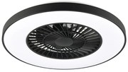 Lampa sufitowa LED w kolorze matowej czerni Halmstad – Trio