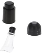 Zestaw do wina: nalewak, korek do szampana, korek próżniowy, 3 elementy