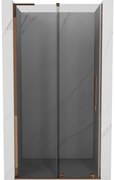 Mexen Velar L drzwi prysznicowe rozsuwane 90 cm, grafit, różowe złoto - 871-090-003-41-60