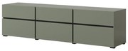 Szafka RTV CROSS 3K3S 180cm zielona/czarna HELVETIA