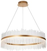 Endon 107672 - ściemnialny żyrandol na lince ADRIEL LED/83W/230V 3000K złoty