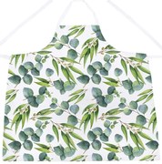 Zielony bawełniany fartuch Butter Kings Floating Eucalyptus