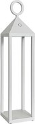 Nowoczesna latarnia piknikowa LED, 2,2 W, IP54, ładowalna i ściemnialna, wysokość 47 cm, biała