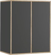 Półka ścienna antracyt 63x40x75 tetrix