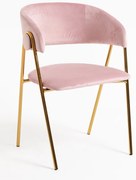 Krzeso Mihu w kolorze zotym, aksamitne