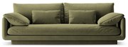 Jasnozielona aksamitna sofa 220 cm Torino – Micadoni