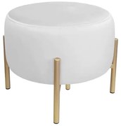 Pufa WILFRED MG VELVET jasnoszara/złota ATOS