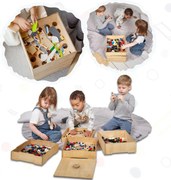 Drewniany sortownik klocków Lego