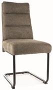 Krzesło tapicerowane BERRY BREGO oliwkowe SIGNAL