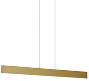 Nowoczesna lampa wisząca mosiężna z LED z 3-stopniową regulacją ściemniania - Straight Nowoczesny Oswietlenie wewnetrzne
