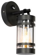 Lampa ścienna zewnętrzna czarna IP44 z czujnikiem ruchu - Ruben