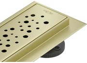 Mexen Flat M12 odpływ liniowy 50 cm, złoty szczotkowany - 1A21050-15