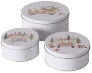Zestaw trzech puszek do przechowywania CARRIE, Ø 14-20 cm