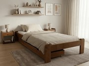 Łóżko ADA 80 x 200 cm, dąb Stelaż: Ze stelażem listwowym rolowanym elastycznym, Materac: Bez materaca