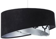 Czarno-srebrna asymetryczna lampa wisząca - 4X EX997 Z1-A31