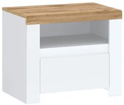 Biała skandynawska szafka nocna B3-D57