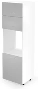 Szafka pod piekarnik 60 VENTO DP-60/214 jasnoszary połysk HALMAR
