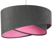 Grafitowo-różowa nowoczesna lampa wisząca - EX991 S6-H96