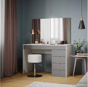 Stół toaletowy biały/szary/szary 115x55x76 elise