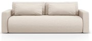 Beżowa rozkładana sofa ze schowkiem 238 cm Belfast – Cosmopolitan Design