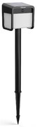 Słupek Philips Ezra UltraEfficient Solar LED zczujnikiem, czarny, 1,8 W, 250/25 lm, 3000 K