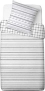 Pościel bawełniana Renforce Paski szary, 140 x 220 cm, 70 x 90 cm, 140 x 220 cm, 70 x 90 cm