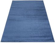 Ciemnoniebieski jednokolorowy dywan do salonu H5-Z40