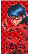 Czerwony bawełniany ręcznik dziecięcy 70x140 cm Miraculous – Jerry Fabrics