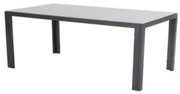 LUNA - stół ogrodowy aluminiowy 180 x 100 x 74 cm