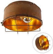 Industrialna lampa sufitowa rdzawo-brązowa 35 cm - BarrilPrzemysłowy Oswietlenie wewnetrzne