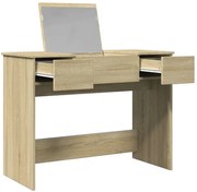 Toaletka skandynawska z chowanym lustrem sonoma dąb F7-N15