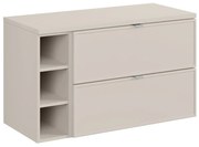 Szafka pod umywalkę nablatową BELLA CASHMERE 80cm kaszmirowa - zestaw 100 cm z regałem i blatem COMAD