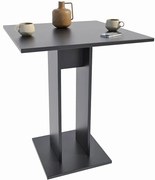 Stolik kwadratowy barowy czarny D7-G44