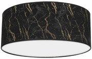 Lampa sufitowa, czarna, okrągła, złoto SENSO Black/Gold 2xE27 Ø40cm